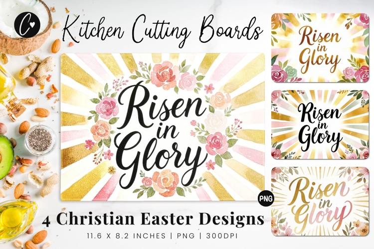 Christian Easter Cutting Board Design | Easter PNG