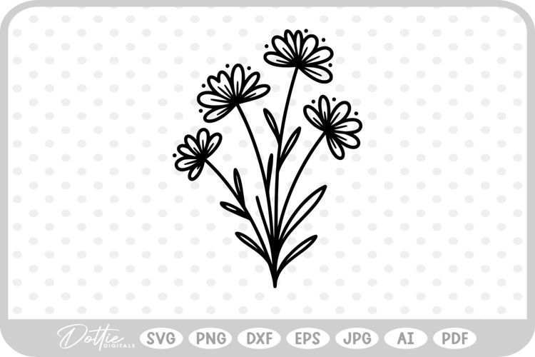 Wildflowers Svg Image 8