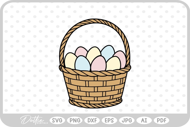 Easter Basket Svg Image 11