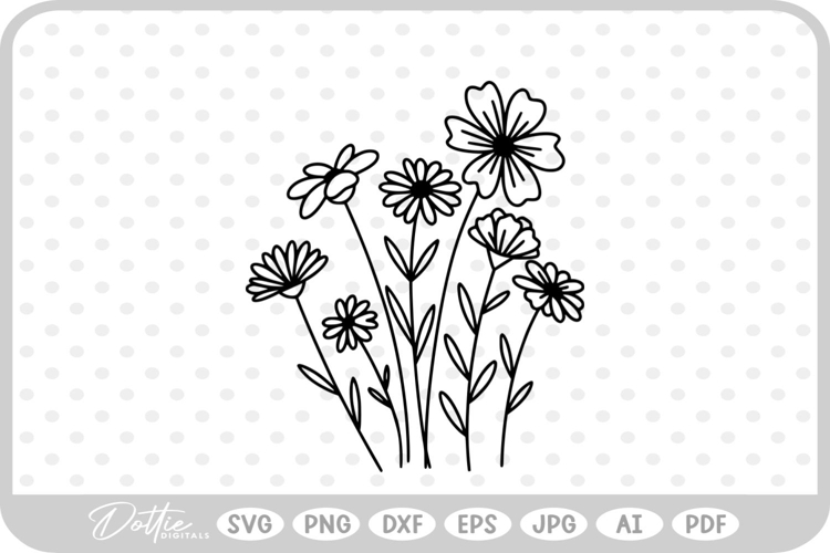 Wildflowers Svg Image 2