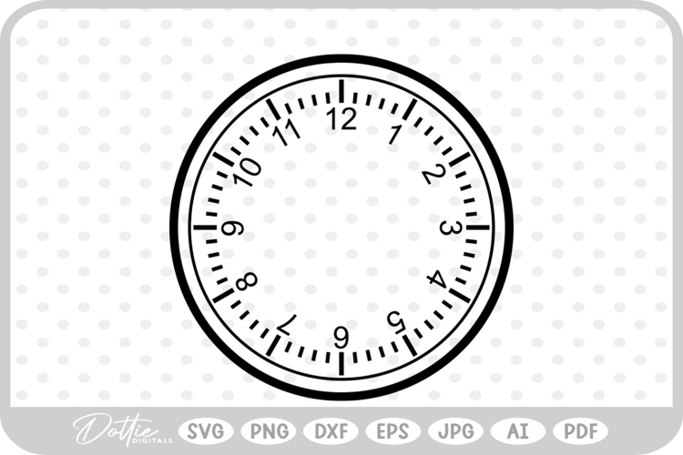 Clock Face Svg Image 7