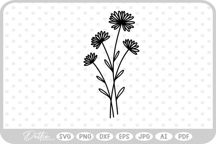 Wildflowers Svg Image 3