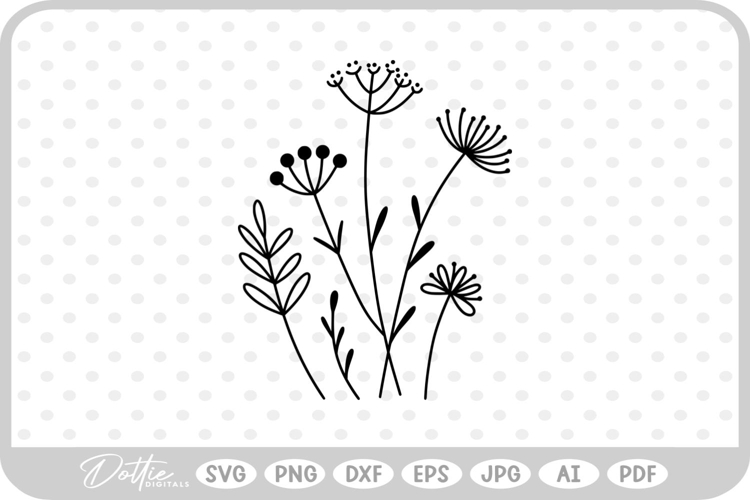 Wildflowers Svg Image 19