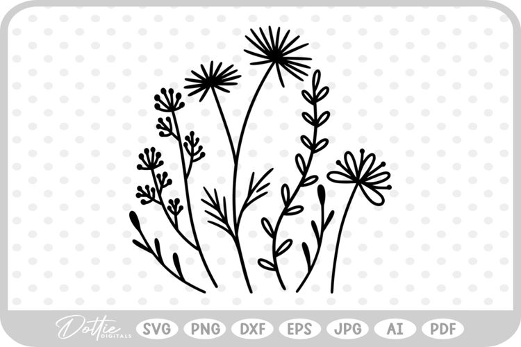 Wildflowers Svg Image 17