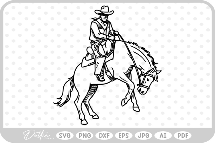 Cowboy Vector Image 3