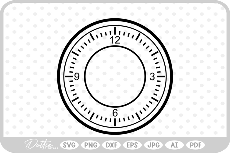 Clock Face Svg Image 24