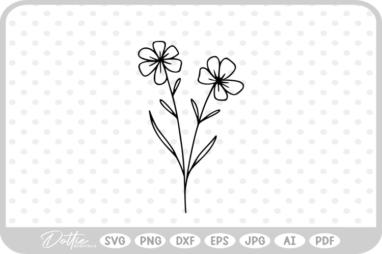 Wildflowers Svg Image 6