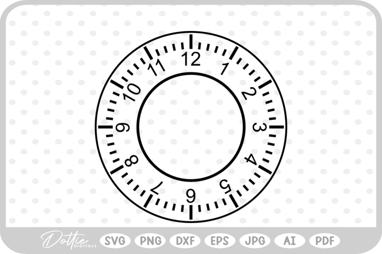 Clock Face Svg Image 5