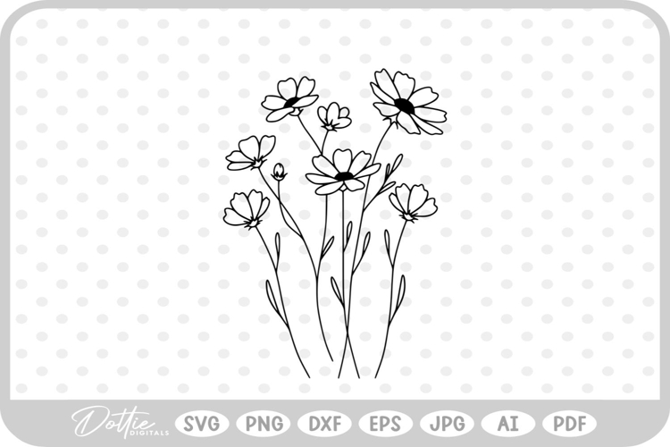 Wildflowers Svg Image 15