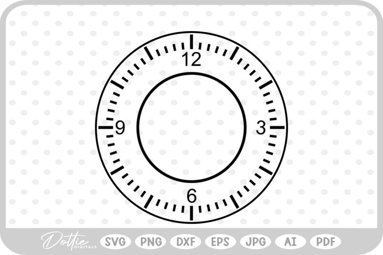Clock Face Svg Image 4
