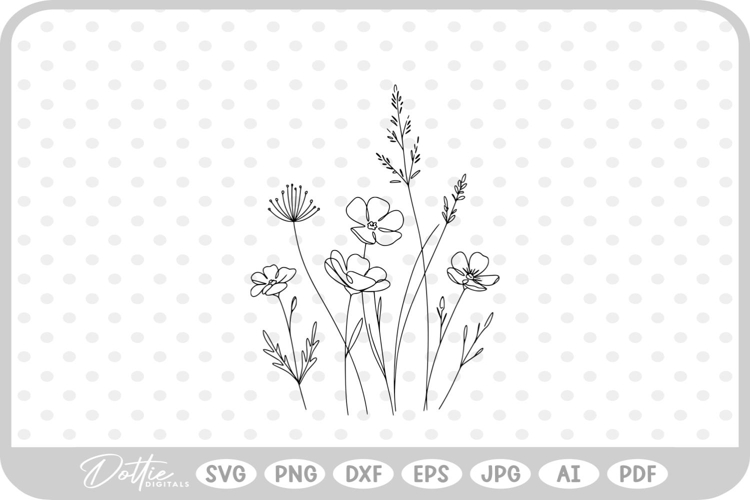 Wildflowers Svg Image 14