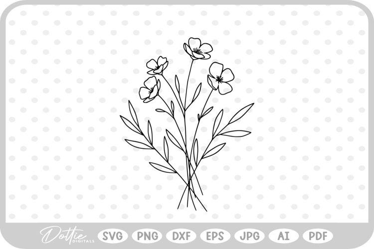 Wildflowers Svg Image 5