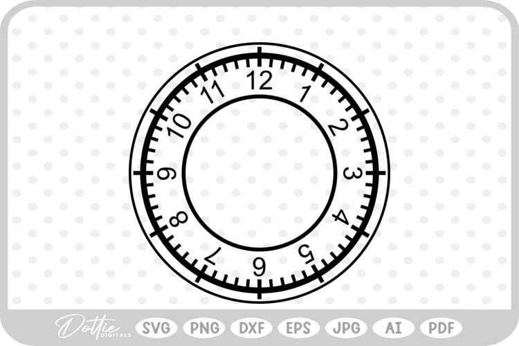 Clock Face Svg Image 2