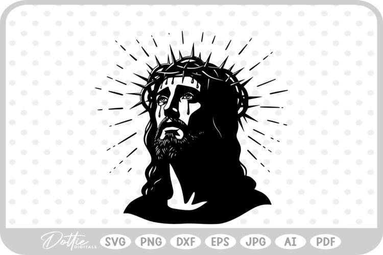 Jesus Face SVG Image 5