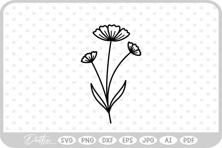 Wildflowers Svg Image 4