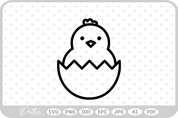 Easter Chick Svg