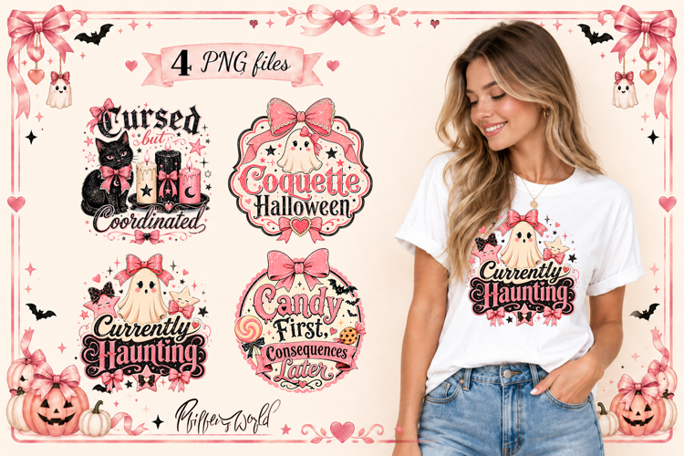 Coquette Halloween Sublimation Designs | Funny Quotes