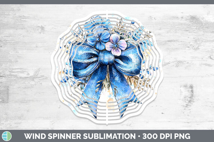 GorgeousCoquette Bow Wind Spinner design.