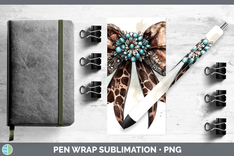 GorgeousCoquette Bow Pen Wrap design.