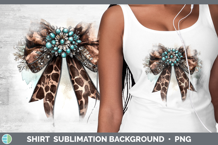 Coquette Bow Cowhide Shirt Sublimation Sublimation Backgroun