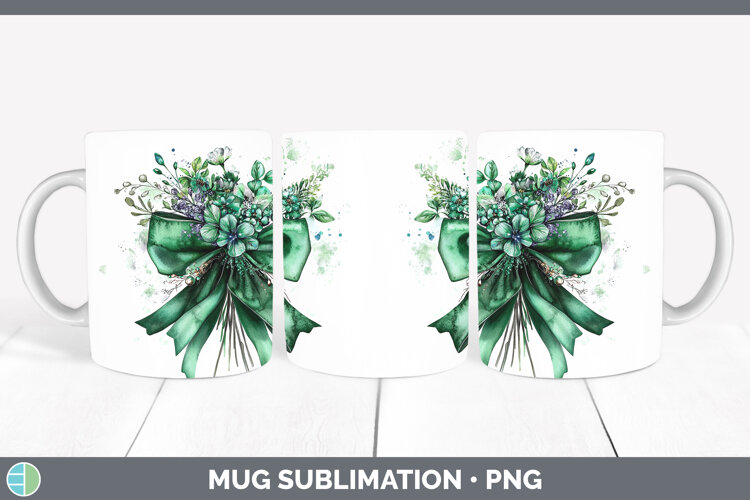 GorgeousCoquette Bow Mug Wrap design.