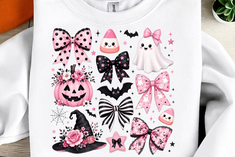 Coquette Bow Halloween Png