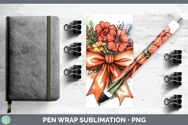 GorgeousCoquette Bow Pen Wrap design.