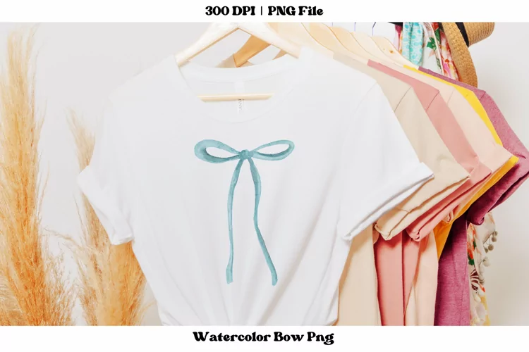 Coquette Bow Png | Bow Sublimation | Watercolor Bow Clipart