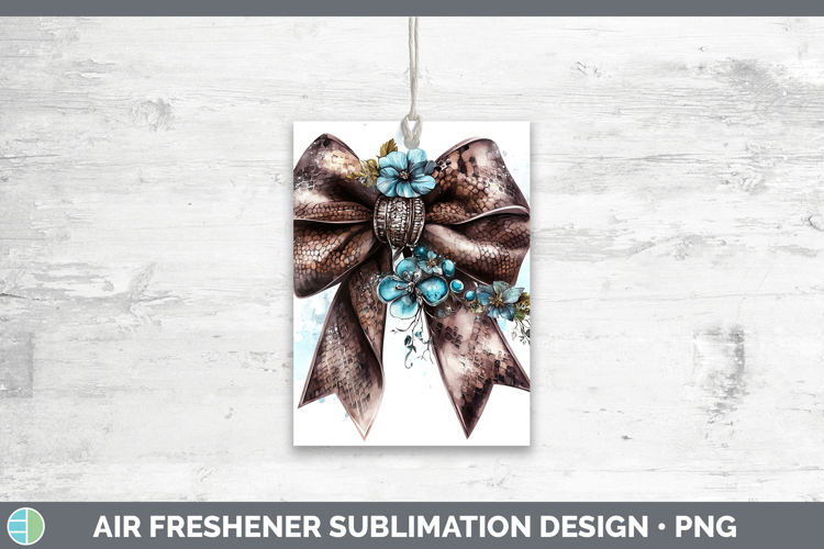 Coquette Bow Snake Air Freshener Sublimation Car Freshener D