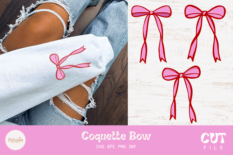 Ribbon Bow SVG | Coquette Bow SVG
