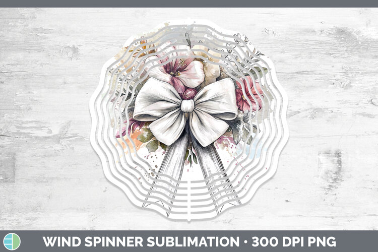 GorgeousCoquette Bow Wind Spinner design.