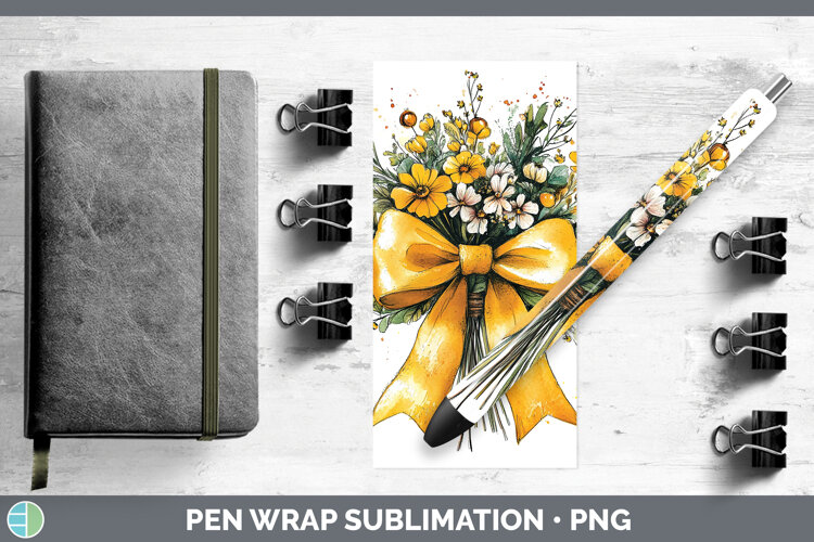 GorgeousCoquette Bow Pen Wrap design.