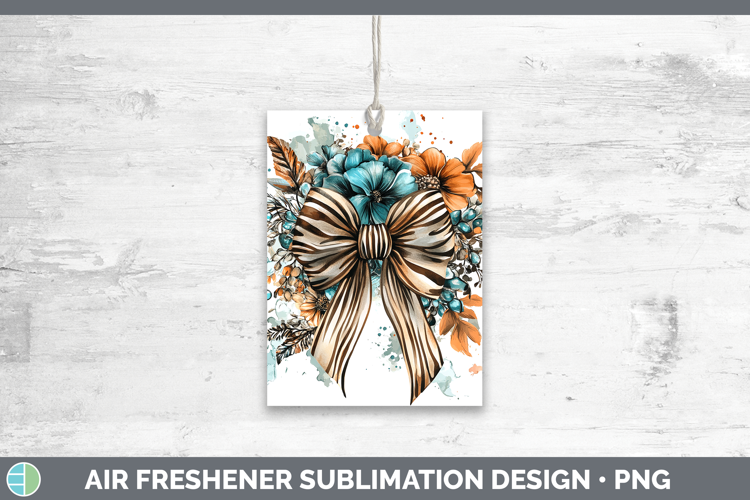 Coquette Bow Zebra Air Freshener Sublimation Car Freshener D