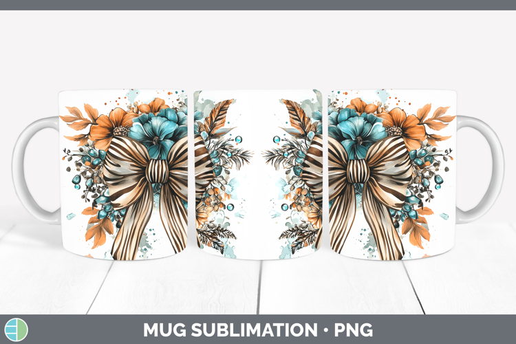 Coquette Bow Zebra Mug Wrap Sublimation Coffee Cup Designs