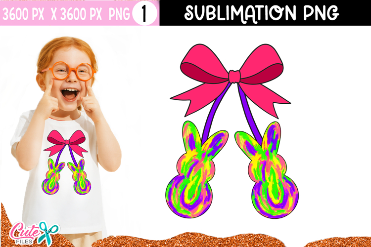 Coquette Cherry Easter PNG | Sublimation Design