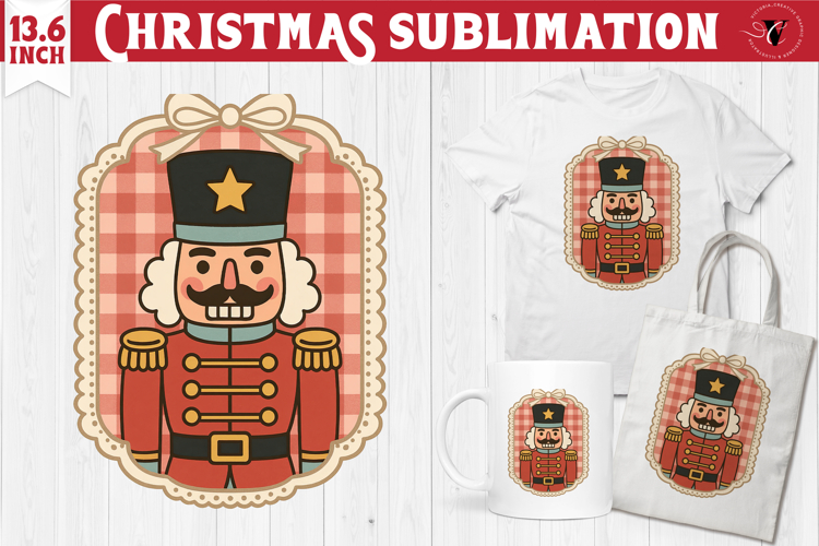 Coquette Christmas Clipart | Retro Nutcracker soldier PNG