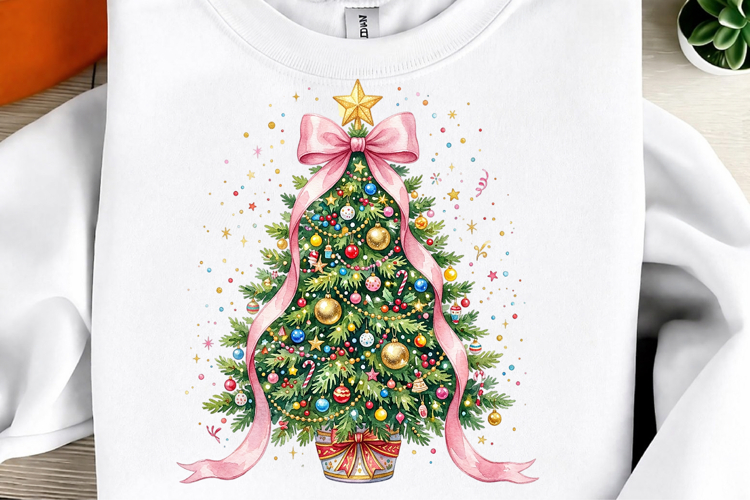 Coquette Christmas Tree Png example image 1