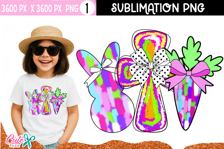 Coquette Easter Bunny PNG | Girly Spring Sublimation Design