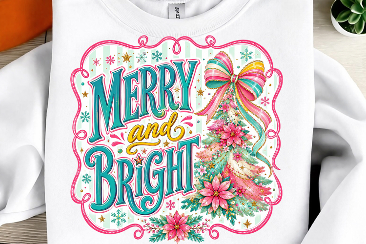 Coquette Floral Merry and Bright Png