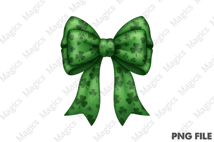 Coquette Green Shamrock St Patrick’s PNG