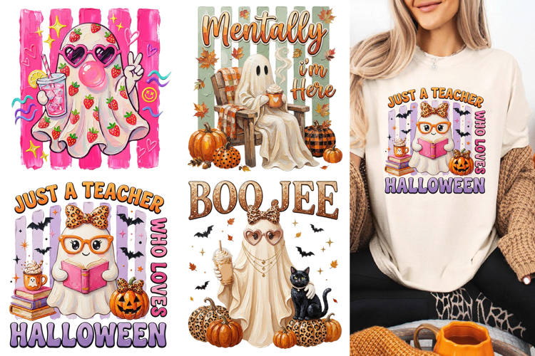 Coquette Halloween Ghost Sublimation