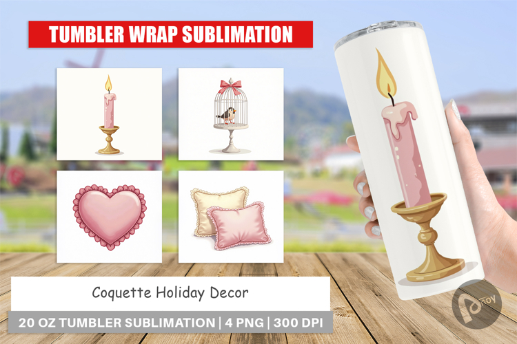 Coquette Holiday Decor Tumbler
