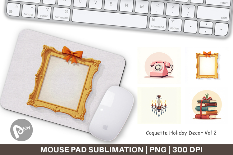 Coquette Holiday Decor Mouse Pad