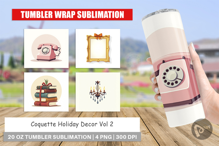 Coquette Holiday Decor Tumbler