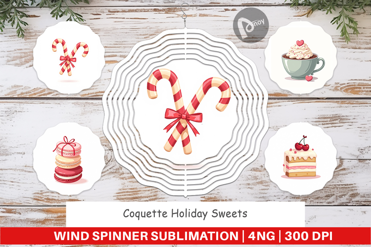 Coquette Holiday Sweets Wind Spinner
