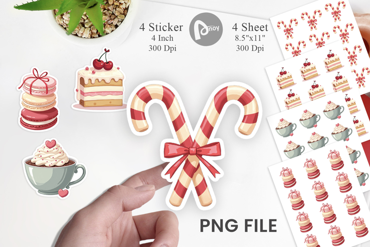 Coquette Holiday Sweets Sticker