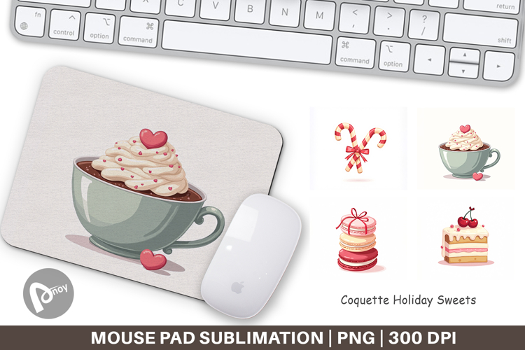 Coquette Holiday Sweets Mouse Pad