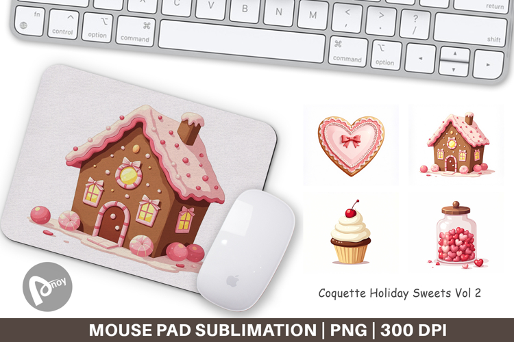 Coquette Holiday Sweets Mouse Pad