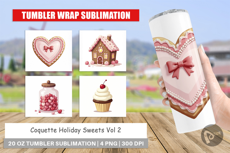 Coquette Holiday Sweets Tumbler