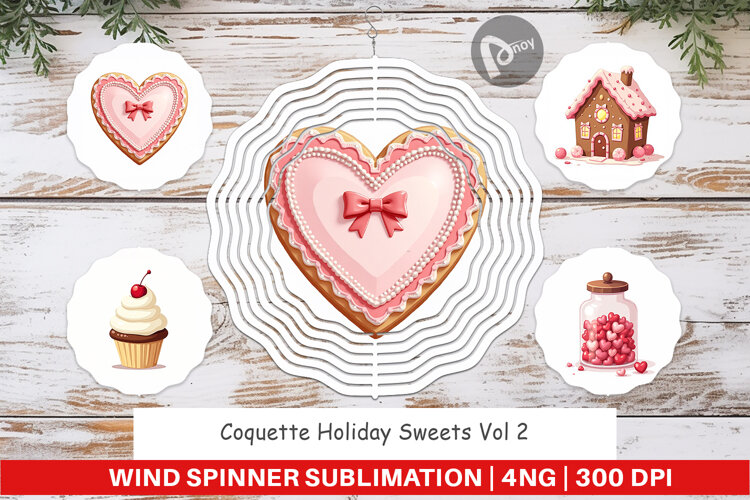 Coquette Holiday Sweets Wind Spinner example image 1
